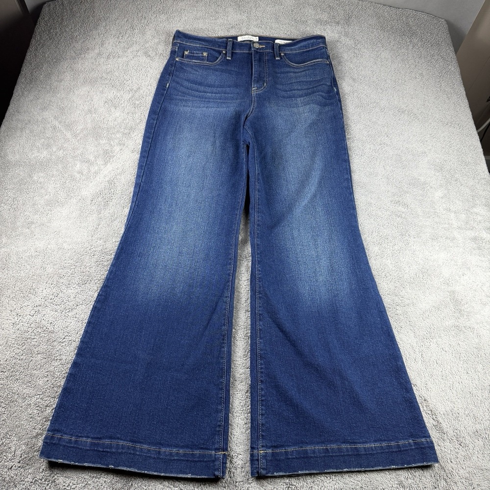Jessica Simpson Wide Leg Trouser Denim Jeans Womens 10/ 30 Blue High Rise